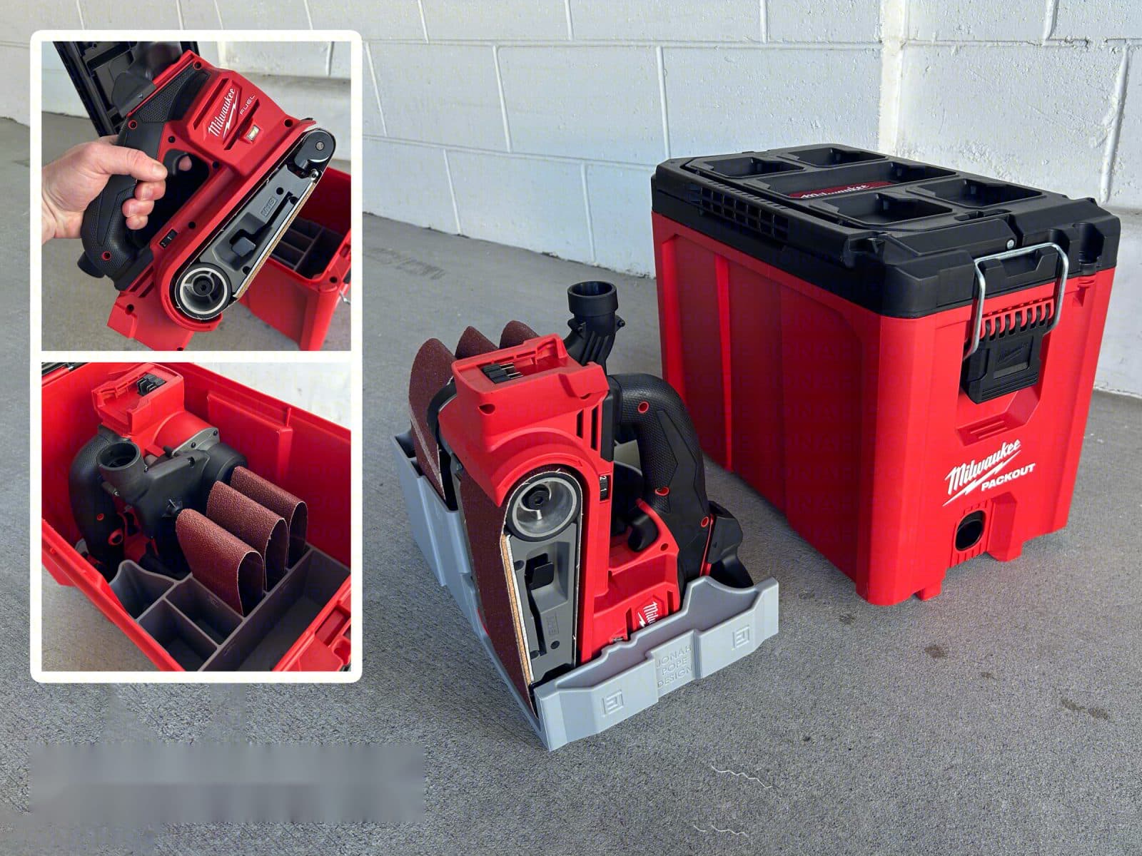 Inserto Packout Compact Tool Box para lijadora de banda M18